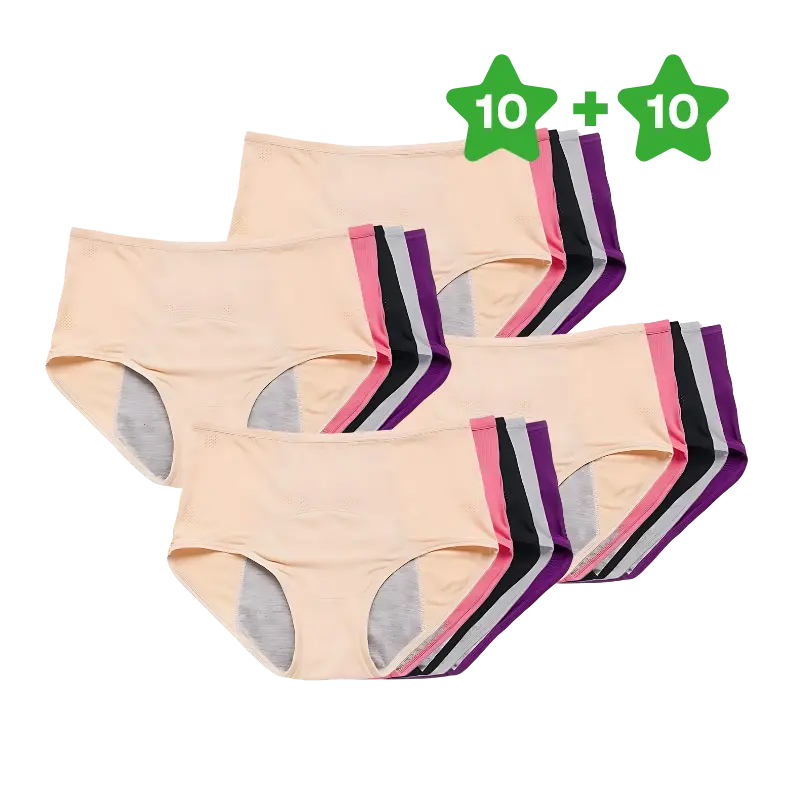 20x ZeroLeak™️ Underwear (10 Free) - Duares