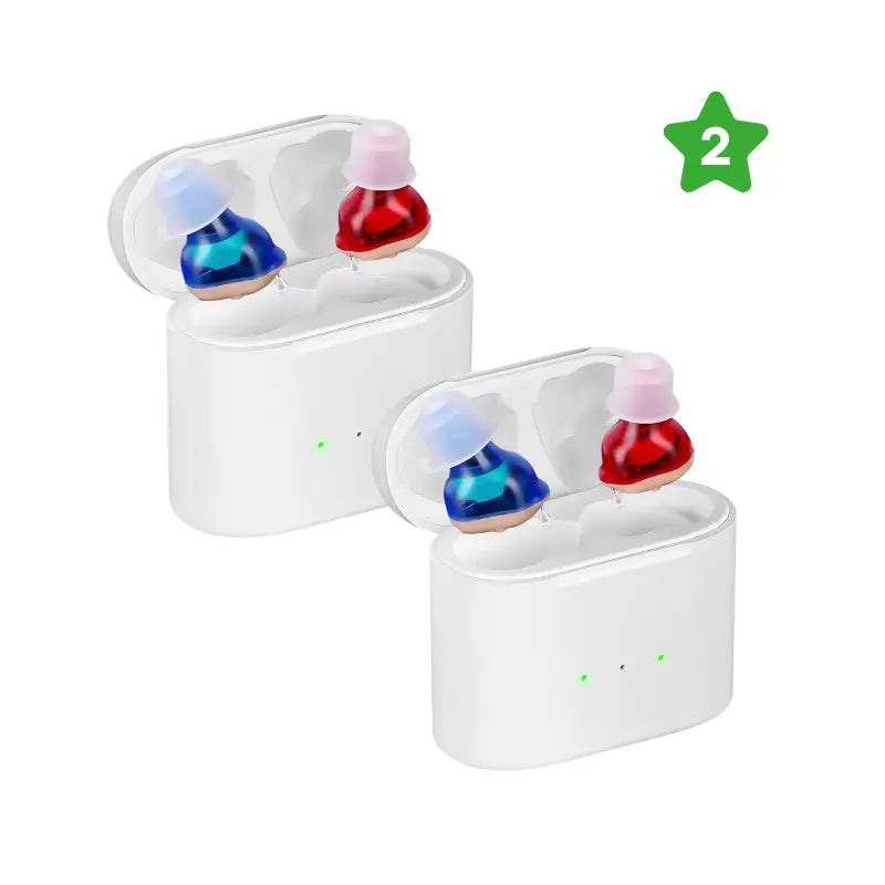 2x Pair Rechargeable IIC Invisible Hearing Aids (Special) - Duares