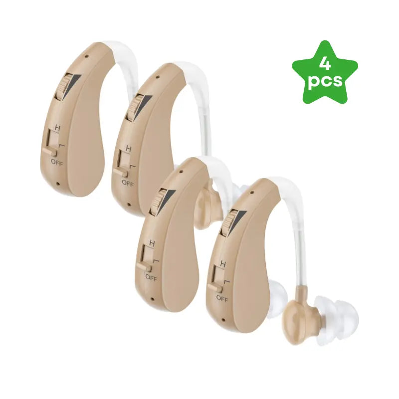 2x Pair Rechargeable Hearing Aids (4 pcs) - Duares